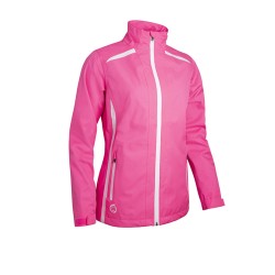Sunderland Killy Ladies Waterproof Jacket Pink/ White