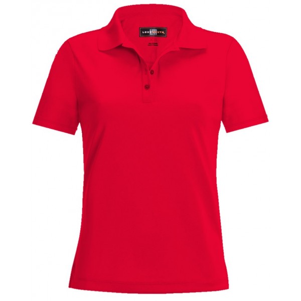 Loudmouth Women's Essential  Shirt- Polo Red