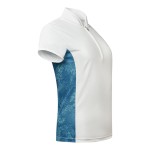 Pure Golf Bliss Cap Sleeve Polo Shirt - Feather Blue