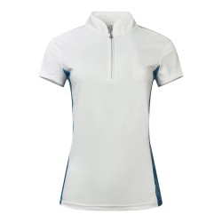 Pure Golf Bliss Cap Sleeve Polo Shirt - Feather Blue