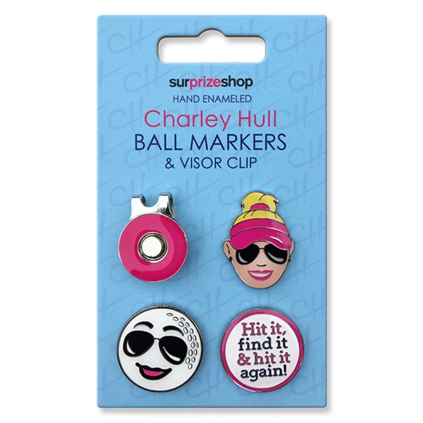 Surprizeshop The Charley Hull Collection- Ball Marker and Visor Clip Set