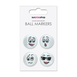 Surprizeshop It's A Funny Ole Game 4 Pack Of Golf Ball Markers