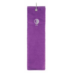 Surprizeshop Tri Fold Golf Towel, Terry Cotton Purple
